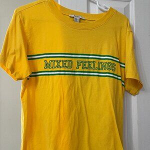 FOREVER 21 Yellow T-shirt - Size Medium